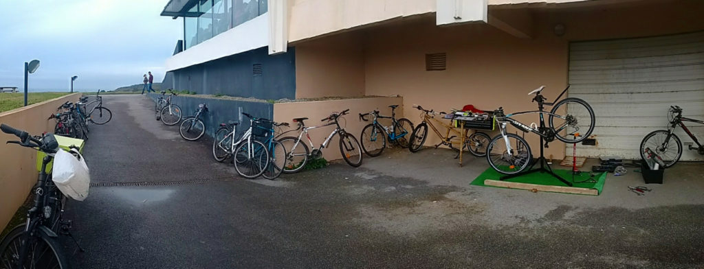 Réparation de vélos à l'Ifremer